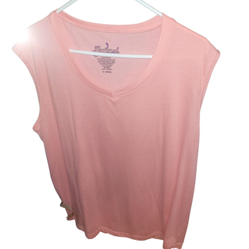 Blush Pink Sleeveless Tee